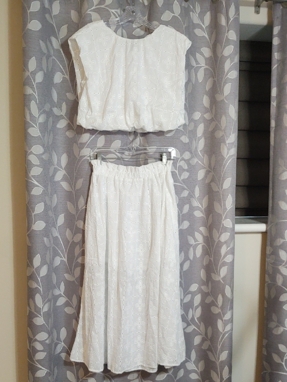 Blu Pepper White Eyelet Maxi Skirt Set - Picture 5 of 10